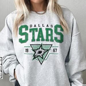 Dallas Stars 1967, Crewneck Dallas Stars Sweatshirt, Jersey Hockey